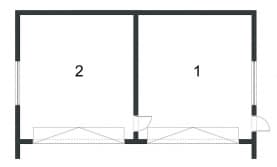 Rzut projektu BK-47 BUDYNEK GOSPODARCZY - Rzut