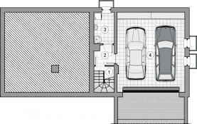Rzut projektu S-GL 1441 Olimpia Plus II - Piwnica