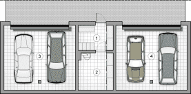Rzut projektu S-GL 1359 Studio House - Piwnica