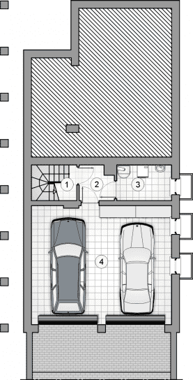 Rzut projektu S-GL 1414 Olimpia Plus - Piwnica