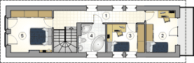 Rzut projektu S-GL 1275 Busik II - Poddasze