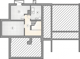 Rzut projektu S-GL 846 Samba VIII - Piwnica