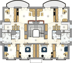 Rzut projektu S-GL 433 Octavus - Piętro