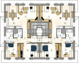 Rzut projektu S-GL 433 Octavus - Poddasze