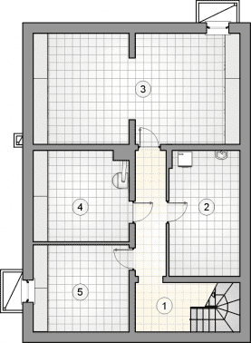 Rzut projektu S-GL 1117 Pik - Piwnica