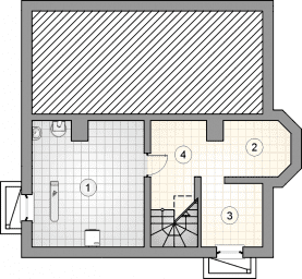 Rzut projektu S-GLX 5 Jasiek - Piwnica