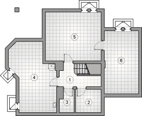 Rzut projektu S-GL 541 Perła Bis - Piwnica