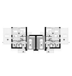 Rzut projektu HOMEKONCEPT 101 G1 B - Rzut parteru