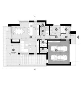 Rzut projektu HOMEKONCEPT 102 G2 - Rzut parteru