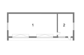 Rzut projektu BK-55 BUDYNEK GOSPODARCZY - Rzut
