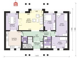 Rzut projektu Dom przy Jesionowej - Parter