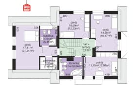 Rzut projektu Dom przy Przyjaznej 2 - Poddasze