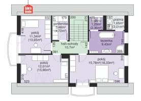 Rzut projektu Dom przy Alabastrowej 19 - Poddasze