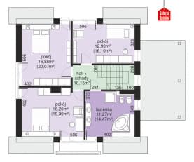 Rzut projektu Dom przy Wiosennej 9 - Poddasze