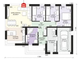 Rzut projektu Dom przy Przyjemnej 18 bis - Parter