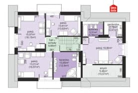 Rzut projektu Dom przy Cyprysowej 50 - Poddasze