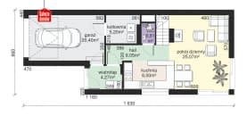 Rzut projektu Dom przy Migdałowej 4 - Parter