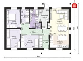 Rzut projektu Dom przy Bukowej 38 - Parter