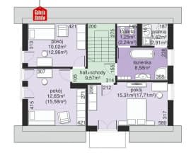 Rzut projektu Dom przy Alabastrowej 60 - Poddasze