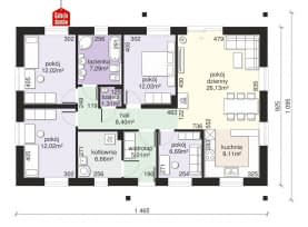 Rzut projektu Dom przy Bukowej 43 - Parter