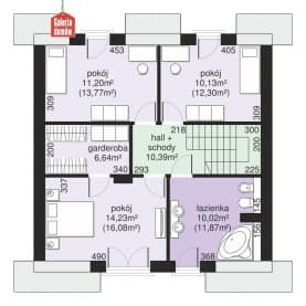 Rzut projektu Dom przy Cyprysowej 61 - Poddasze