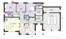 Rzut projektu Dom przy Makowej 6 - Parter