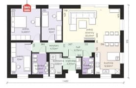 Rzut projektu Dom przy Klonowej 8 - Parter