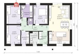 Rzut projektu Dom przy Bukowej 57 - Parter