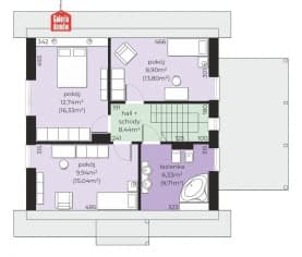 Rzut projektu Dom przy Cyprysowej 70 - Poddasze