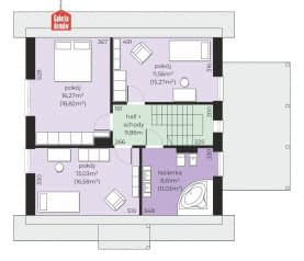 Rzut projektu Dom przy Cyprysowej 73 - Poddasze