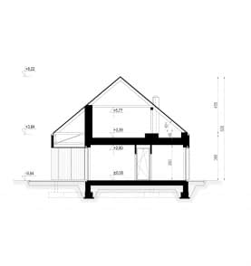 Rzut projektu HOMEKONCEPT 120 - przekrój