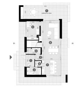 Rzut projektu HOMEKONCEPT 131 - Rzut parteru