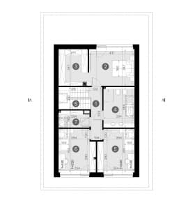 Rzut projektu HOMEKONCEPT 131 - Rzut poddasza