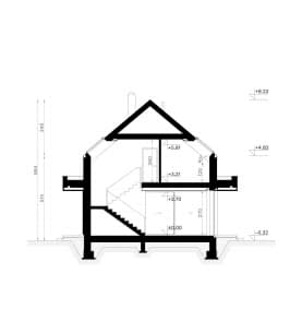 Rzut projektu HOMEKONCEPT 131 - przekrój
