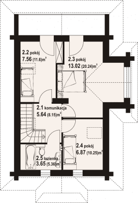 Rzut projektu rytowo dw9 - Poddasze