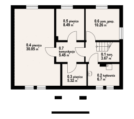 Rzut projektu bukowo 9 - Piwnica