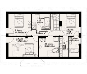 Rzut projektu cisna m11 - Poddasze