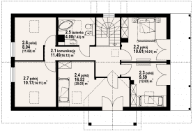 Rzut projektu milicz 51 dws - Poddasze