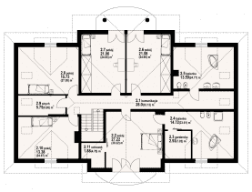 Rzut projektu gdów nowy 9x - Poddasze