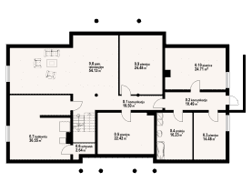 Rzut projektu gdów nowy 9x - Piwnica