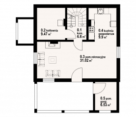 Rzut projektu jaworzynka nowa 3 - Piwnica