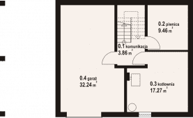 Rzut projektu bartne 19 - Piwnica