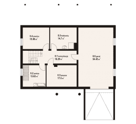 Rzut projektu chmielniki dws 39 - Piwnica