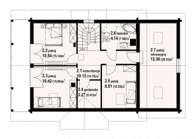 Rzut projektu milicz 22 dw - Poddasze
