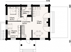 Rzut projektu lubomierz dw - Parter