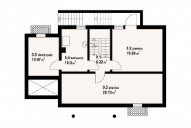 Rzut projektu oleśnica 19 - Piwnica