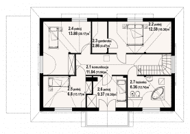 Rzut projektu chmielno dw - Poddasze