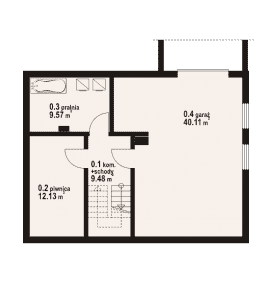 Rzut projektu bartne dw 29 - Piwnica