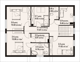 Rzut projektu bolechowo dws1 - Poddasze