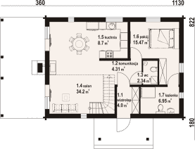 Rzut projektu głogowo dws - Parter
